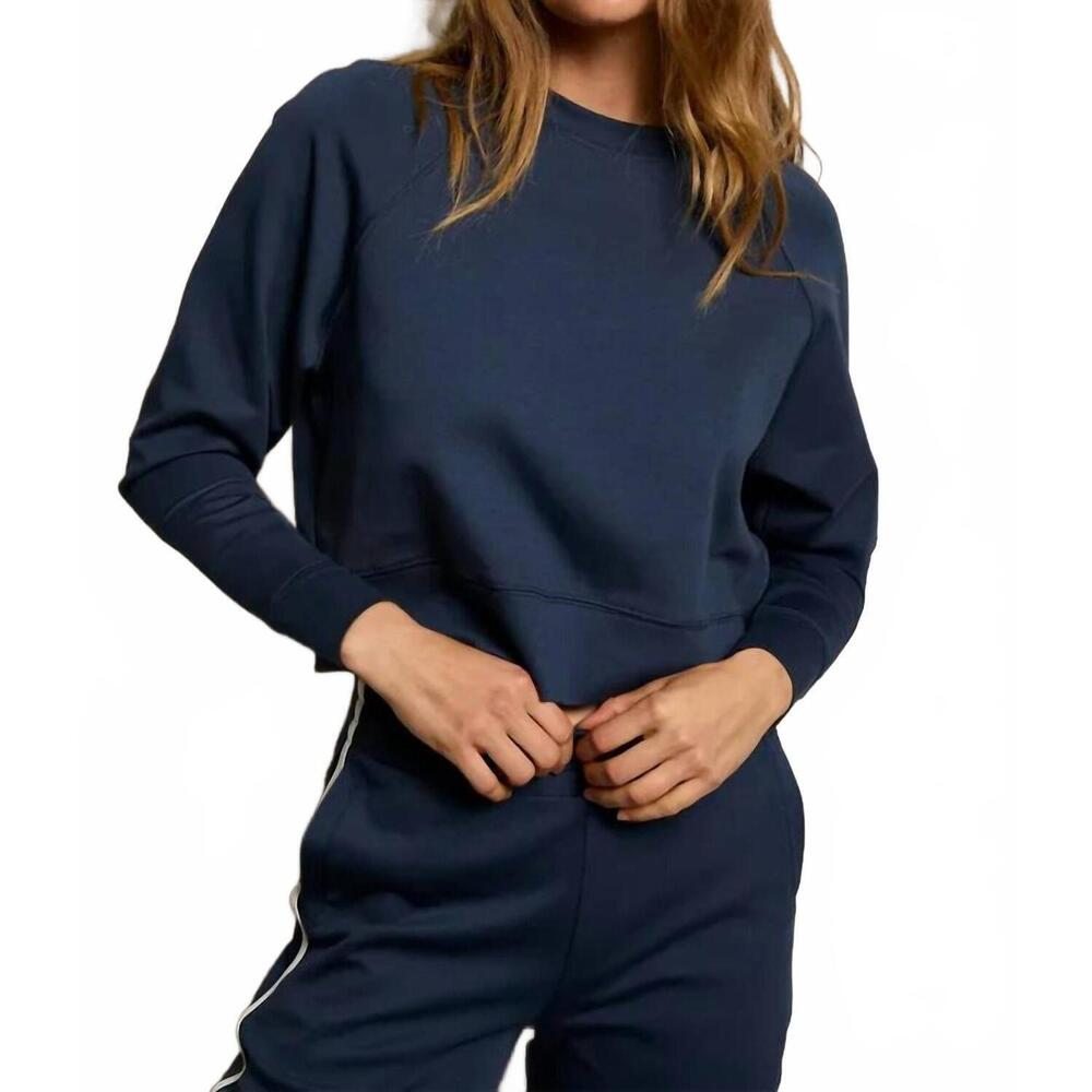 NEW PERFECTWHITETEE nell raglan sweatshirt in navy
